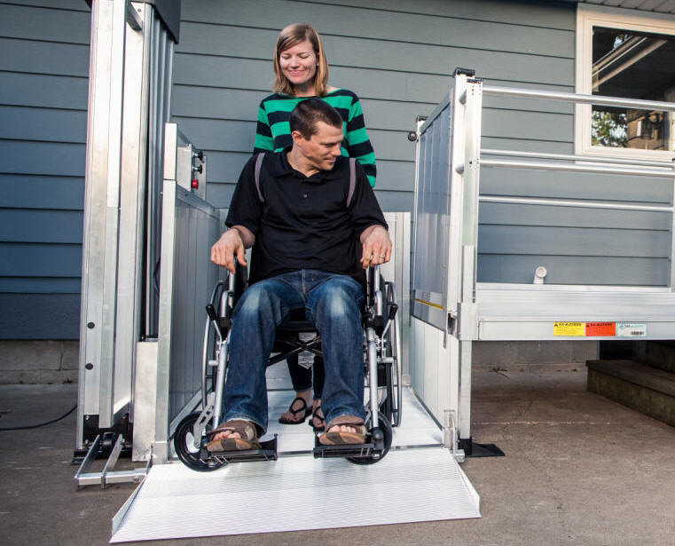 los angeles mobile home vpl wheelchair porch lift stair